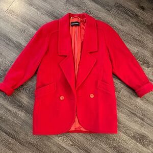 Louis Feraud vintage red jacket